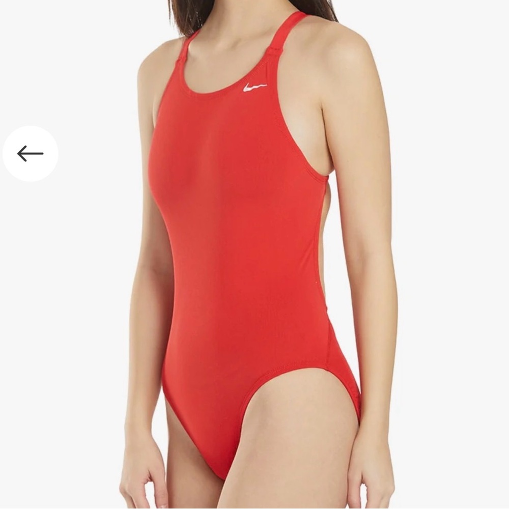Nike Women's Hydrastrong swimsuit- Fastback - Bright Red - size 32 NWT